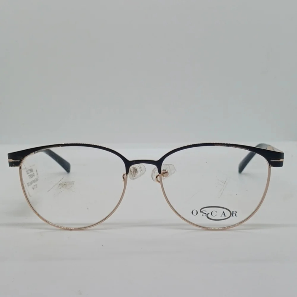 NWT WOMEN'S OSCAR EYEGLASS FRAMES SEMI MATTE BLACK